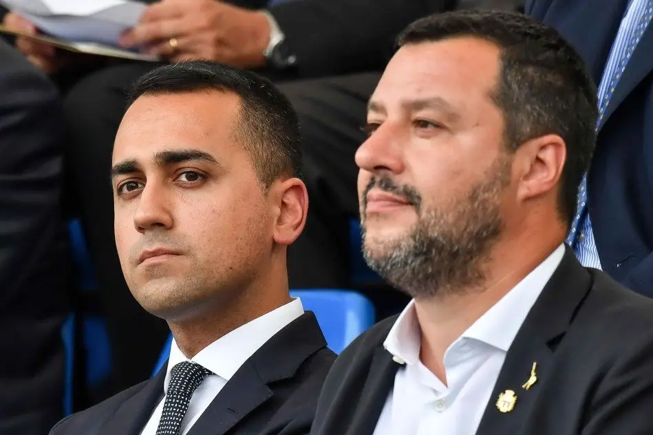 Luigi Di Maio e Matteo Salvini (Ansa)