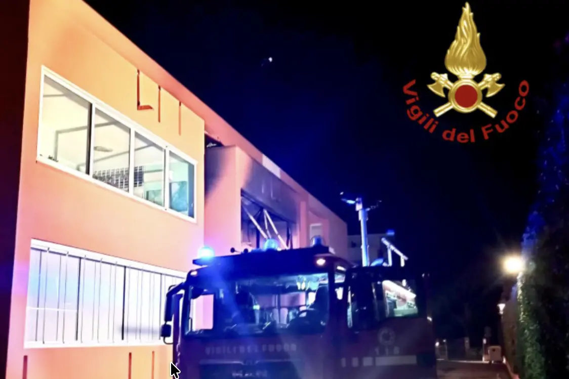 L'intervento dei vigili del fuoco
