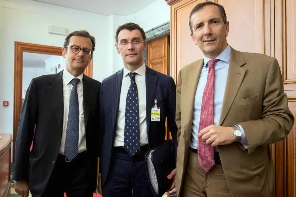 I commissari di Alitalia: Enrico Laghi, Stefano Paleari, Luigi Gubitosi