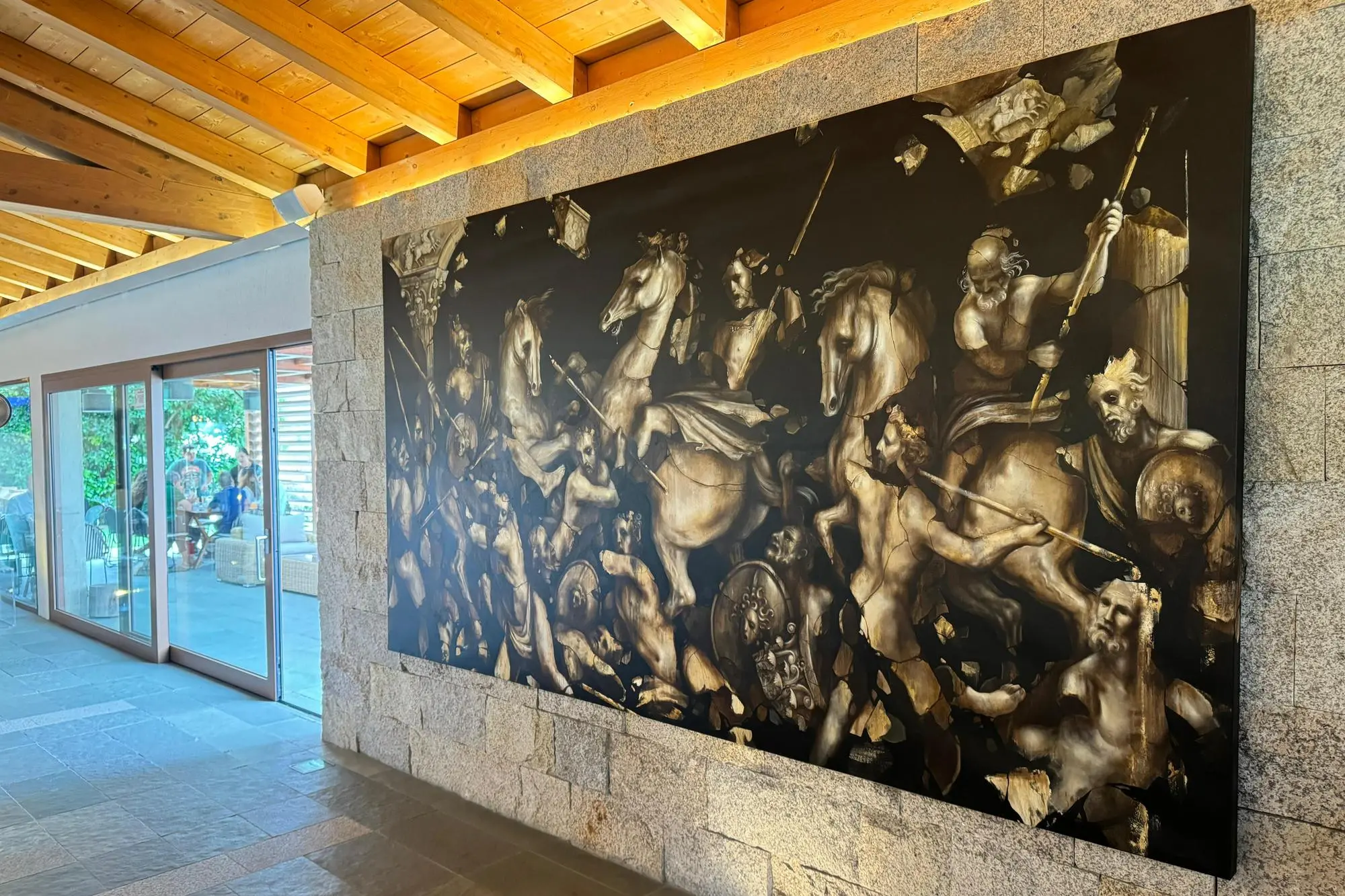 Un'opera in mostra