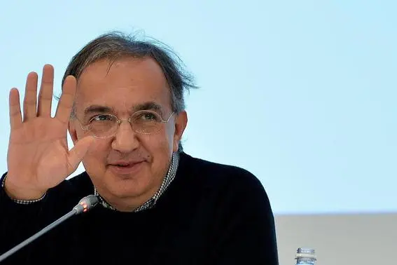 Sergio Marchionne durante la conferenza stampa al termine dell'assemblea degli azionisti Fiat al Lingotto di Torino, in una immagine del 01 agosto 2014. ANSA/ALESSANDRO DI MARCO
