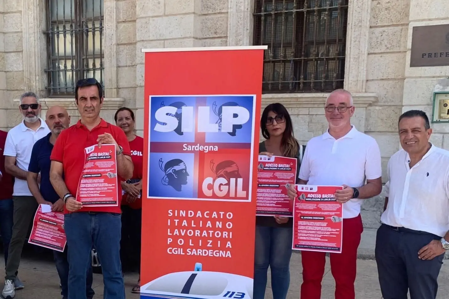 Alcuni componenti di Silp Cgil