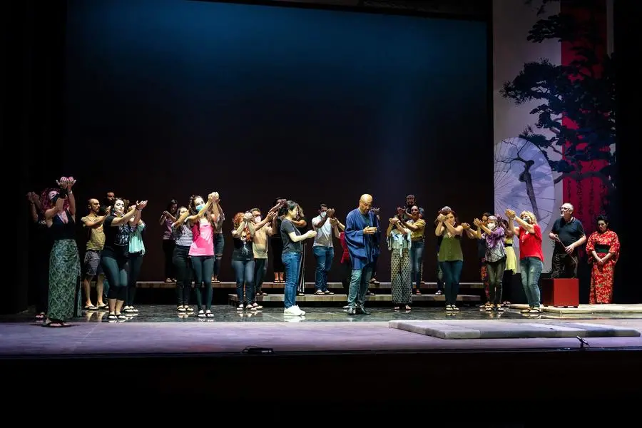 Un momento delle prove di Madama Butterfly (foto concessa)