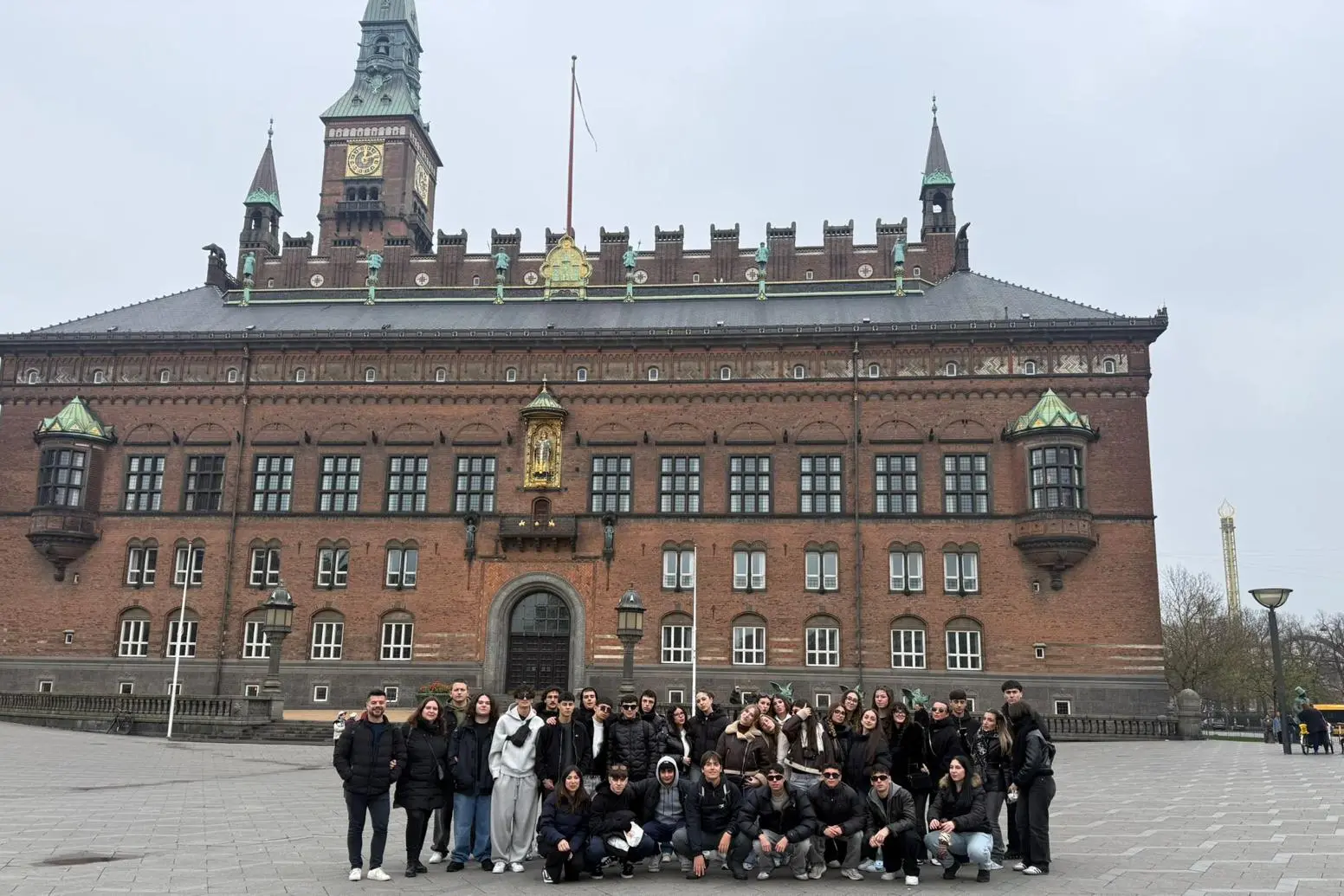 Gli studenti dell'Angioy a Copenaghen (foto a. s.)