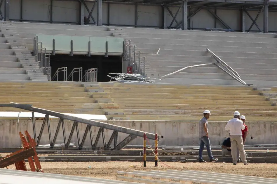 Demolizione dello stadio Is Arenas a Quartu