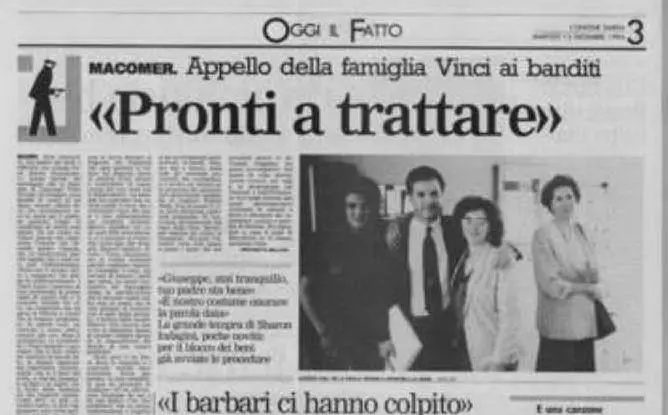 L'appello della famiglia su L'Unione Sarda
