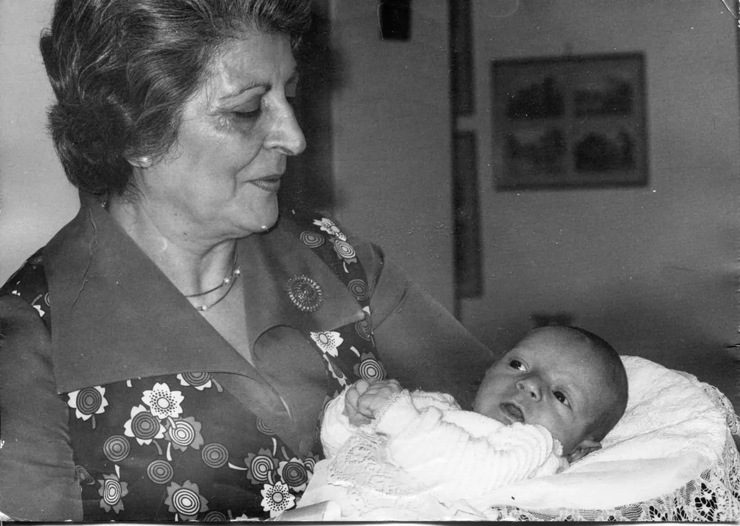 Filina con il piccolo Michelangelo nel 1974 (foto concessa)