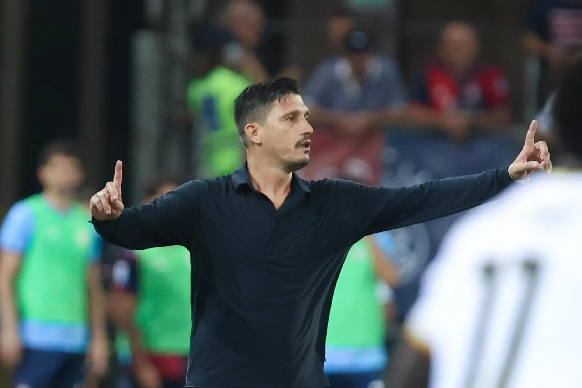 Fabio Pisacane in Cagliari-Lecce (foto Ansa)