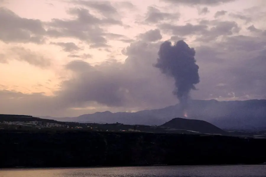 Eruzione a La Palma (foto Ansa/Epa)