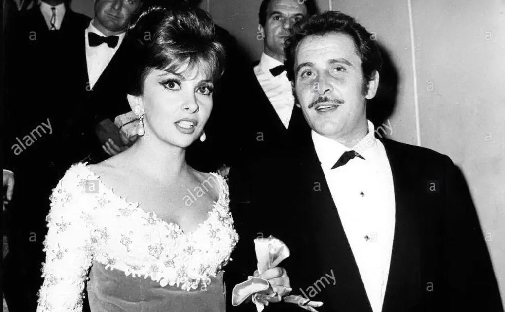 Con l'attrice Gina Lollobrigida