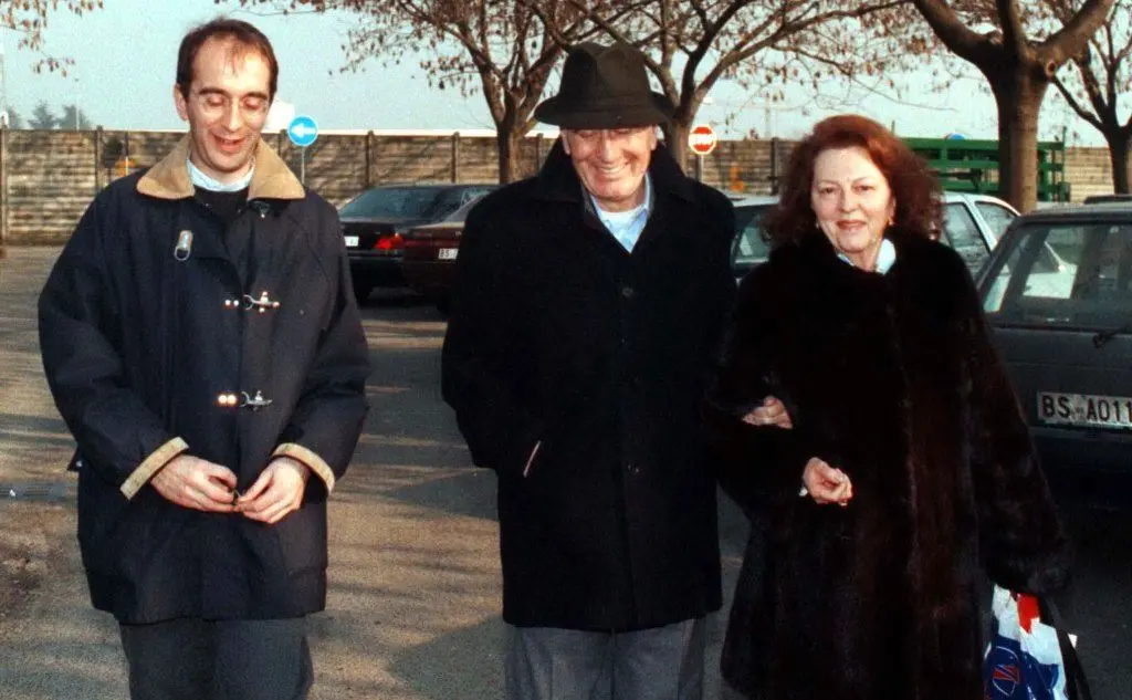 Soffiantini con la moglie Adele e il figlio Giordano