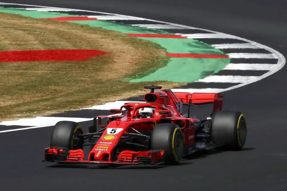 Il vincitore della gara Sebastian Vettel