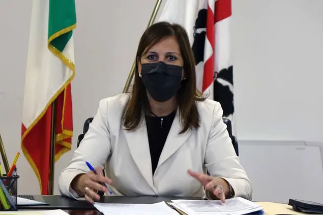 L'assessore del Lavoro Alessandra Zedda (foto ufficio stampa Regione Sardegna)