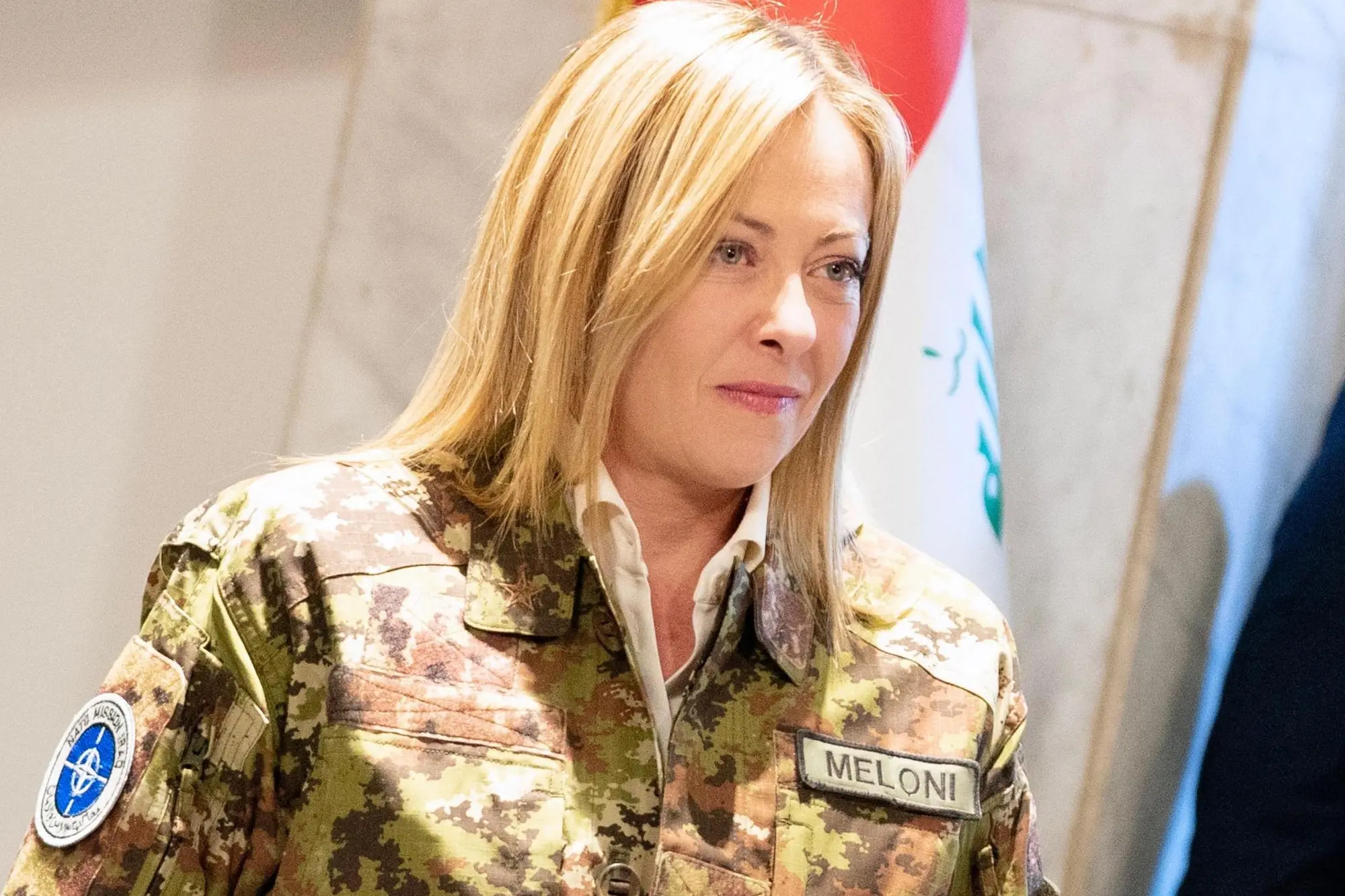 Giorgia Meloni in Iraq (Ansa)