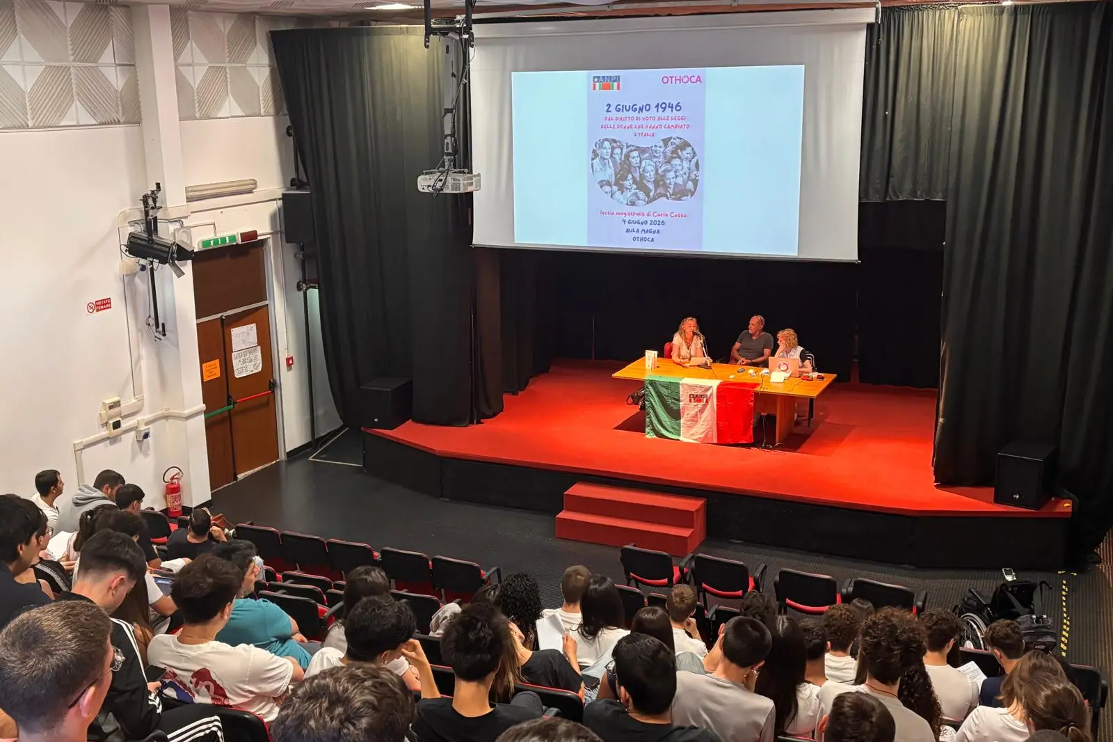 L'intervento all'Othoca di Oristano (foto Trebino)