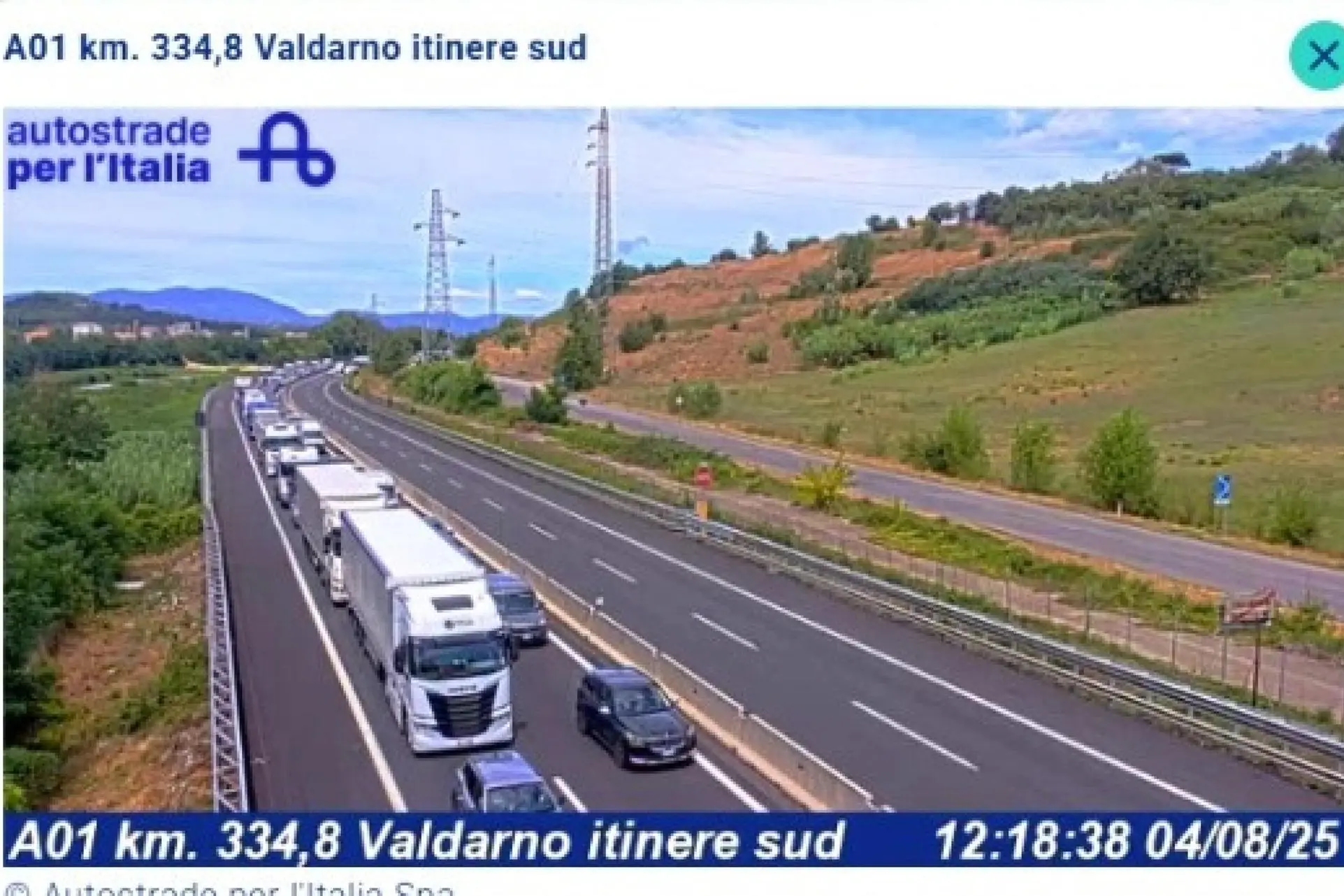 Le code sull'A1 dopo l'incidente