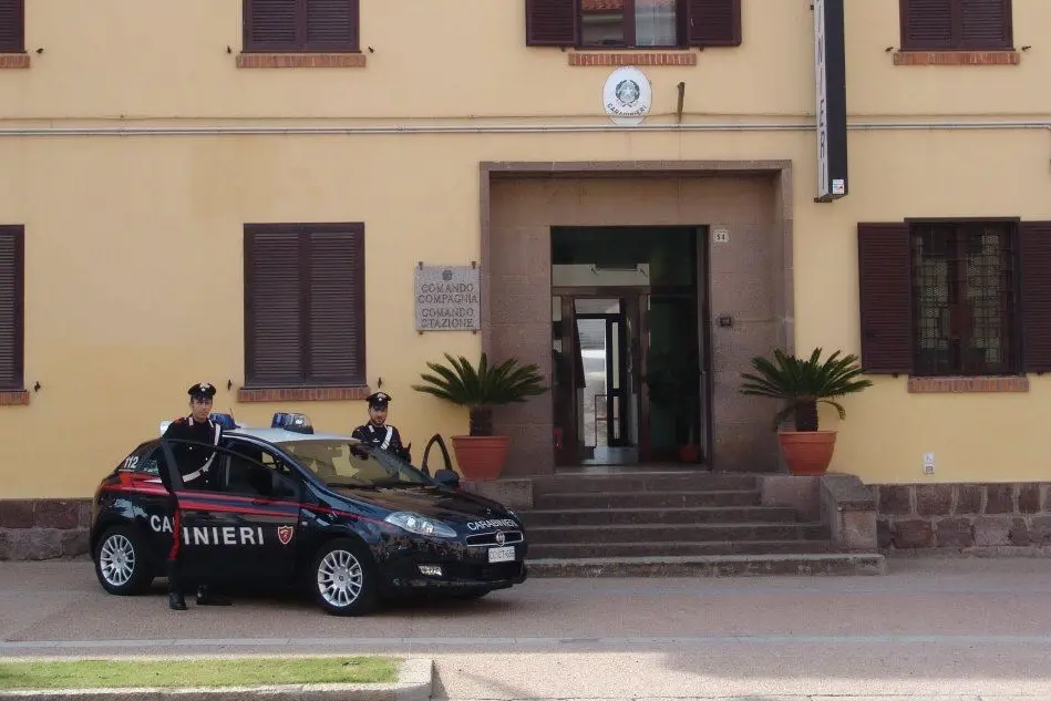 La caserma dei carabinieri di Carbonia