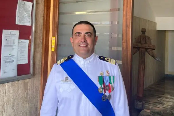 Il comandante Giuseppe Cannarile- Porto Torres (foto Pala)