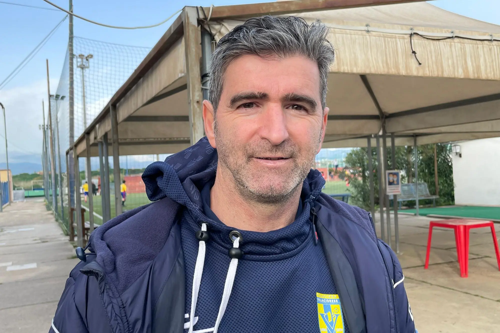 Graziano Mannu, allenatore della Villacidrese (foto Spignesi)