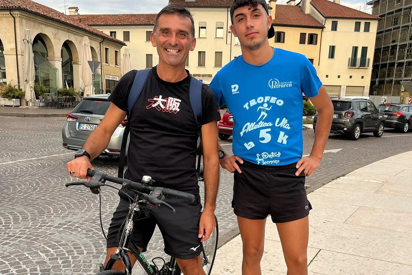 A sinistra il tecnico Andrea Cabboi, 51 anni, a destra Ismaele Deidda 18 anni (foto Lasio).