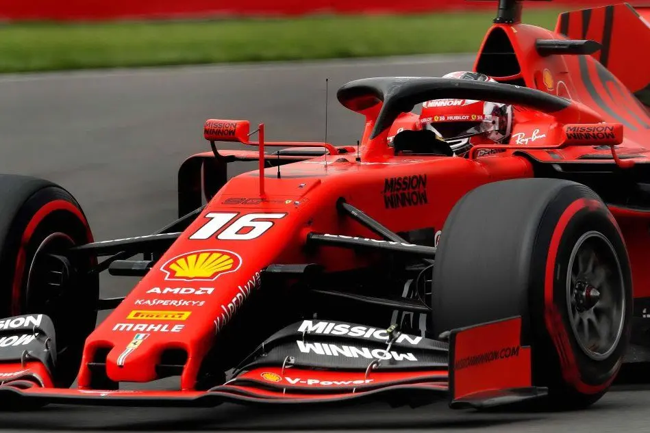 La Ferrari di Charles Leclerc (Ansa)