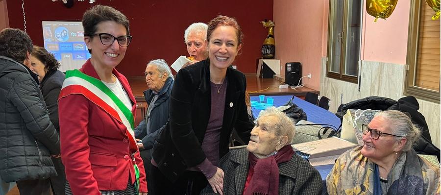 Pirri festeggia i cento anni di Francesco Cogoni Lui ringrazia la comunità: «Sono molto contento»