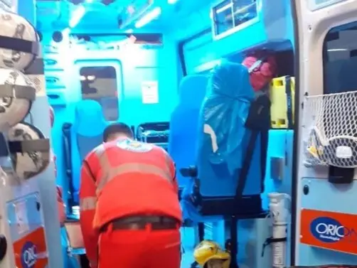 Un intervento di soccorso (L'Unione Sarda)