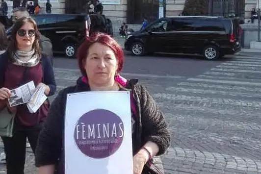 Una rappresentante Feminas a Verona (Foto concessa dal comitato)