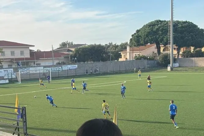 Il C.R. Arborea, impegnato in un precedente turno di campionato (foto di Giacomo Pala)