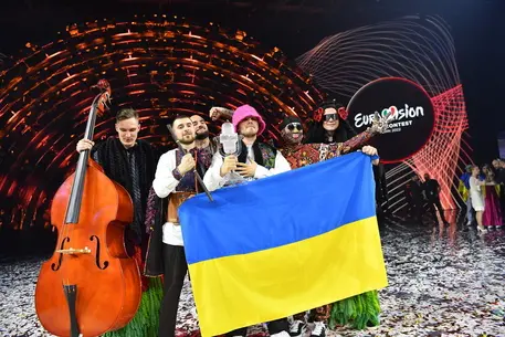 L'Ucraina vince l'Eurovision a Torino (foto Ansa)