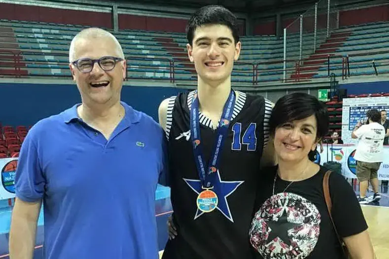 Fabio Massimo Sebastianelli con i genitori