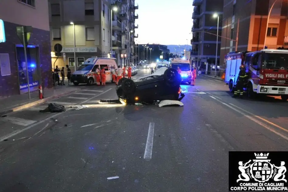 Cagliari, incidente in via Cadello: muore un 23enne