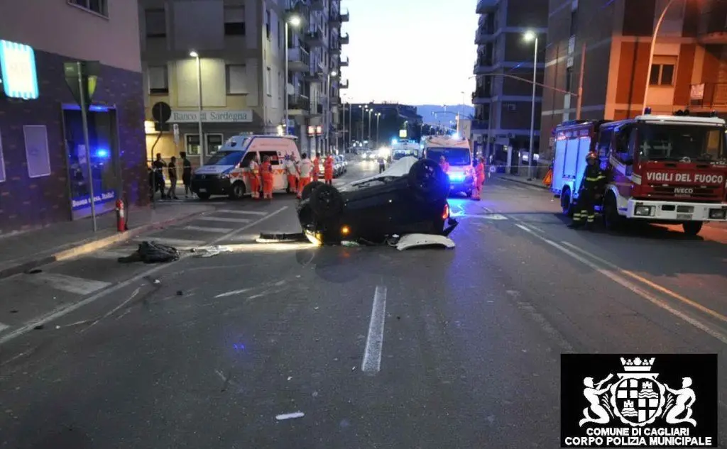Cagliari, incidente in via Cadello: muore un 23enne