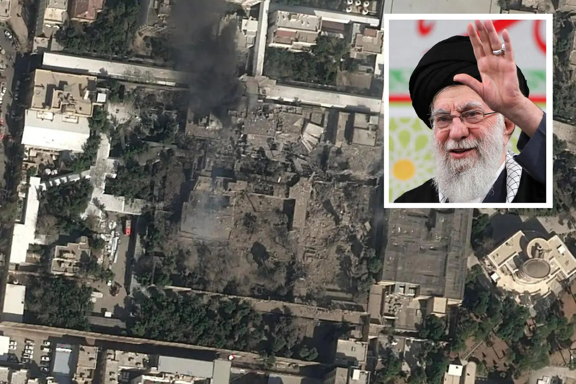 La residenza della Guida Suprema dell'Iran Alì Khamenei distrutta negli attacchi israeliani
