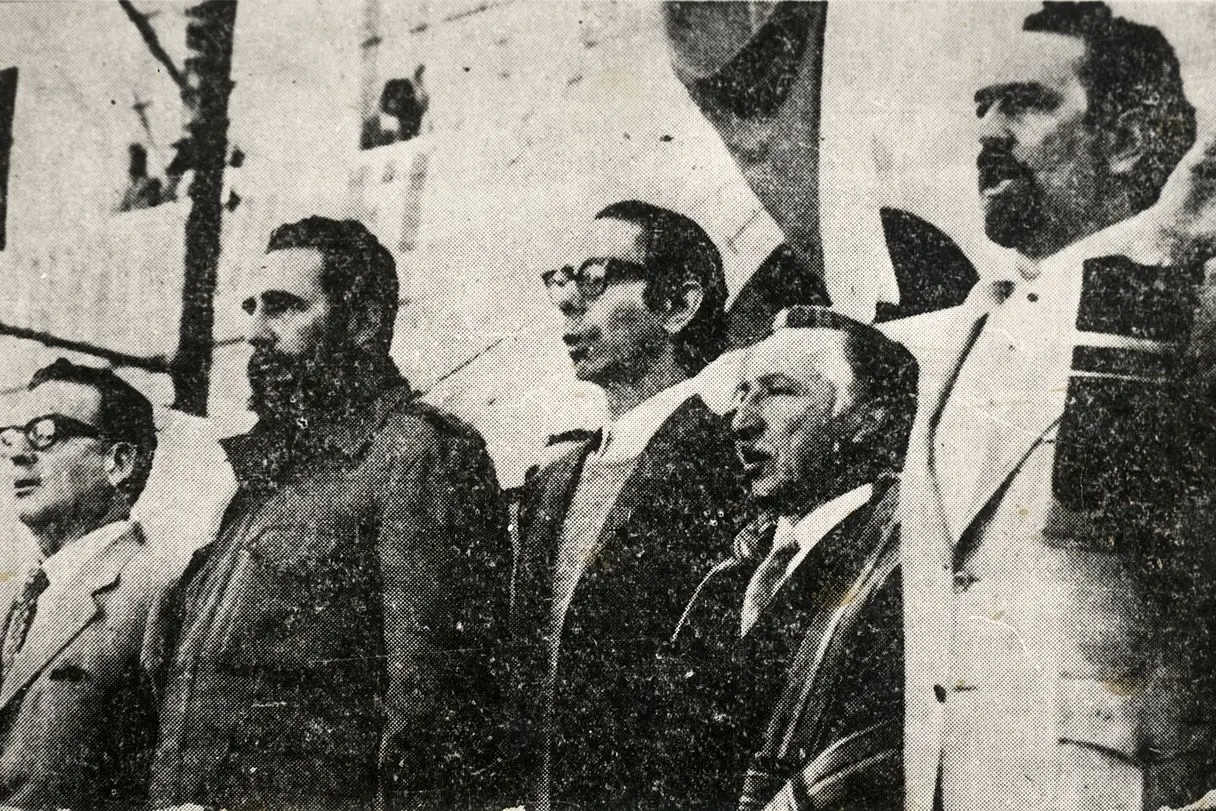 Allende con altri leader sudamericani tra cui Fidel Castro