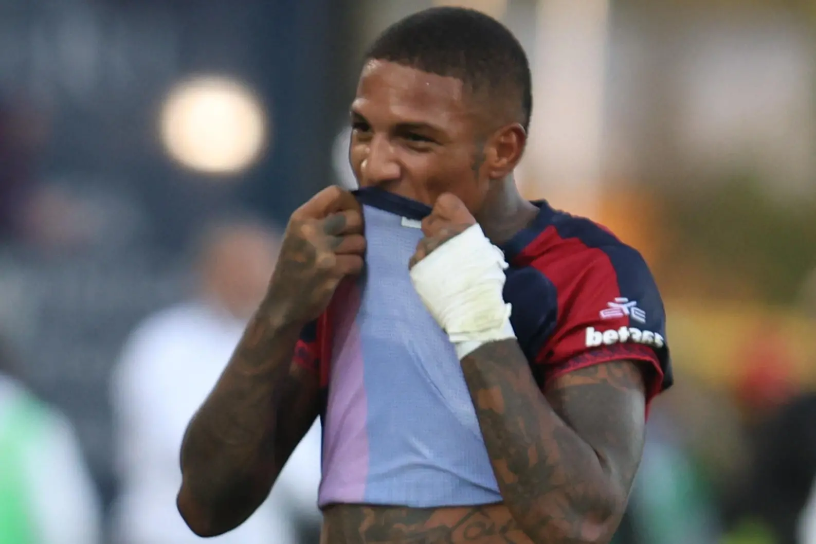 Michael Folorunsho, centrocampista del Cagliari (foto Ansa)