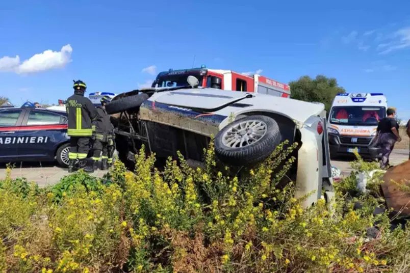 L'incidente all'ingresso di Villacidro