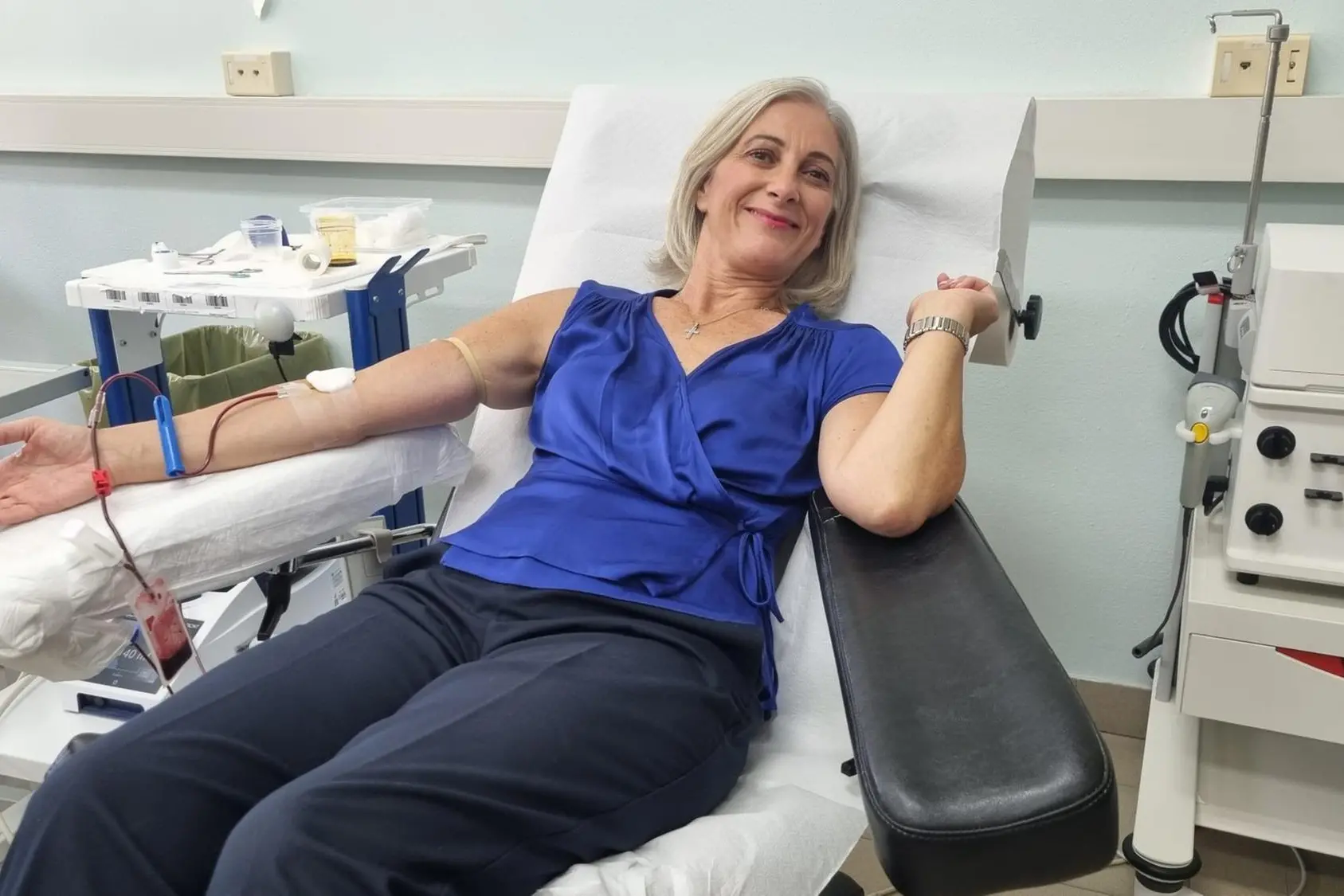 Una donazione (Foto Asl)