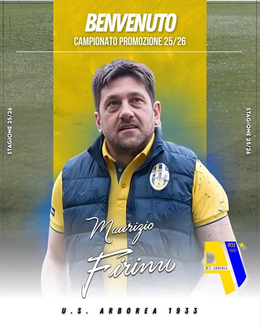 Promozione, Maurizio Firinu è il nuovo allenatore dell'Arborea