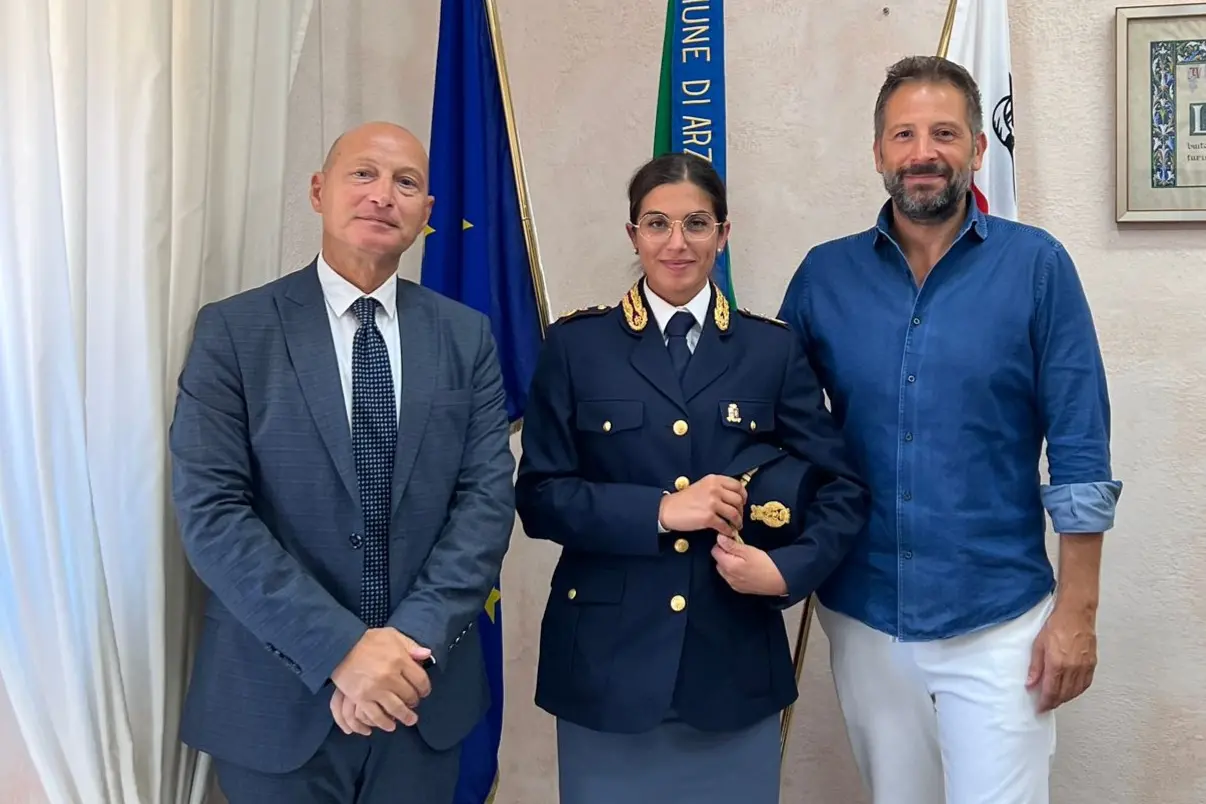 L'incontro a Palazzo Ruzittu tra il sindaco Roberto Ragnedda, il questore Mastrapasqua e Valentina Piras
