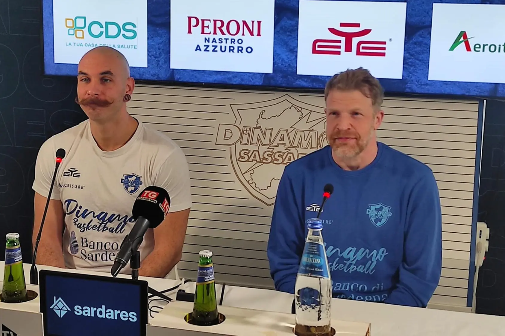 Il capitano Ghione e il coach Foden (foto G. Marras)