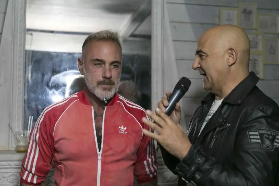 Gianluca Vacchi insieme a Luigi Mameli (foto Radiolina)