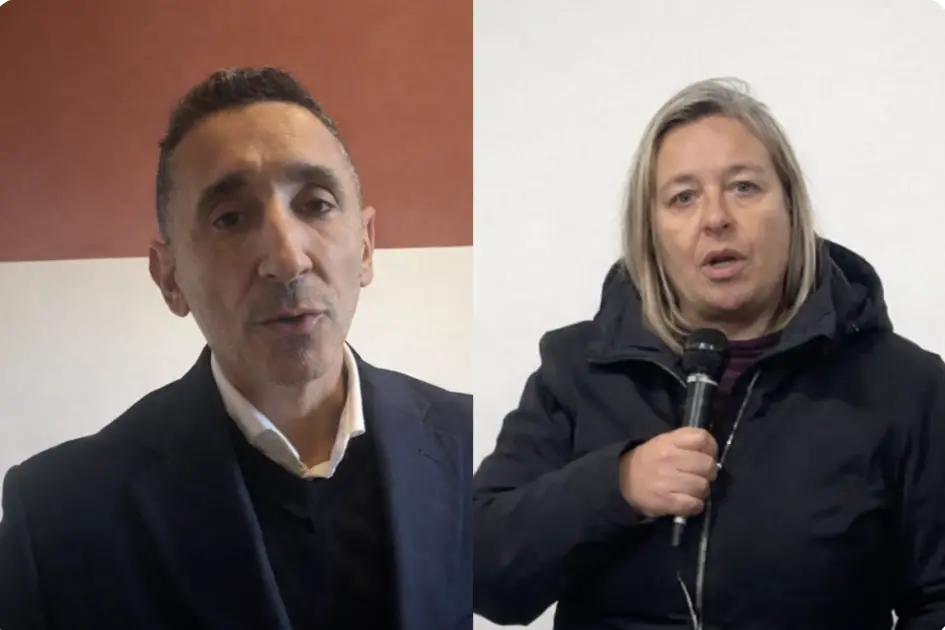 L'assessore regionale ai Lavori Pubblici Antonio Piu e la presidente del Comitato Zonale Nurra Tiziana Lai