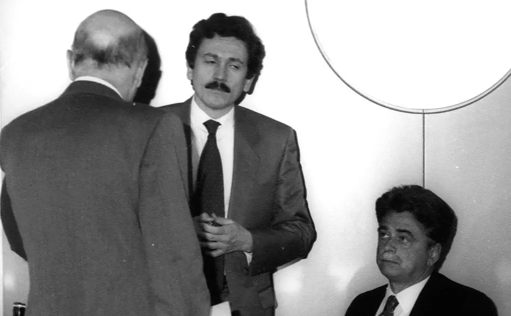 Giorgio Napolitano, Massimo D'Alema e Achille Occhetto