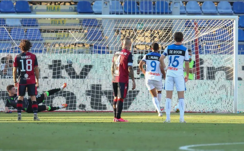 Il gol di Muriel su rigore (Ansa)