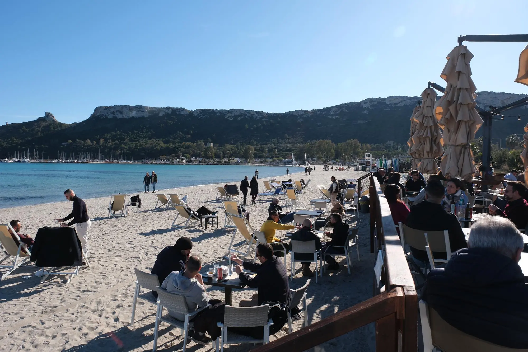 31 01 2024 cagliari poetto chioschetti stabilimenti balneari - foto giuseppe ungari