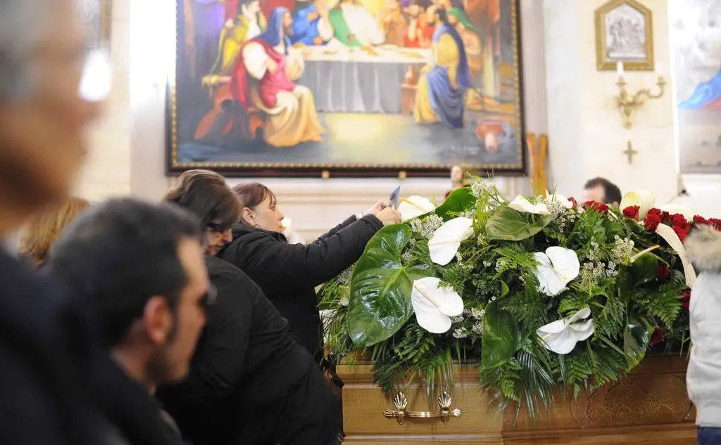 Il funerale di Manuel Piredda a Gonnesa