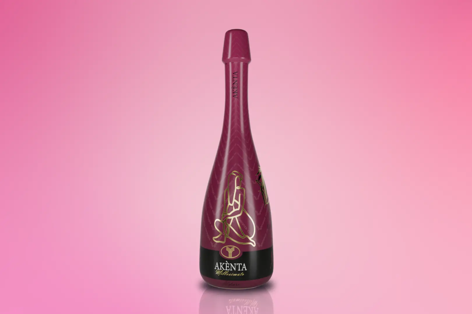 La speciale bottiglia di rosé (foto ufficio stampa @AouSassari)