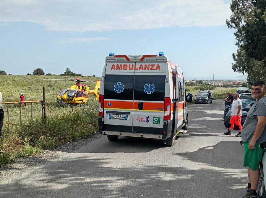 Cade con la bici: atleta in ospedale