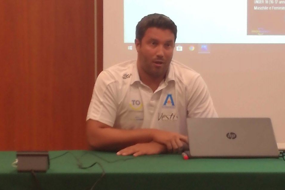 Giancarlo Bogo, allenatore dell'Azzurra Oristano (foto Pala)